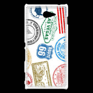 Coque Sony Xperia M2 Illustration symbole USA