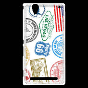 Coque Sony Xperia T2 Ultra Illustration symbole USA