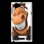 Coque Sony Xperia L Humour de cheval