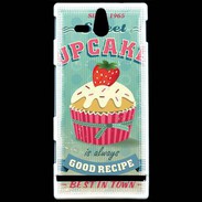 Coque Sony Xperia U Vintage Cupcake 30