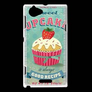 Coque Sony Xperia L Vintage Cupcake 30