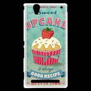 Coque Sony Xperia T2 Ultra Vintage Cupcake 30
