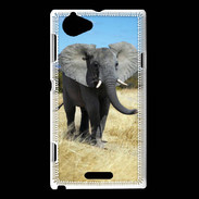 Coque Sony Xperia L Éléphant d'Afrique 10