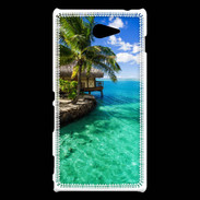 Coque Sony Xperia M2 Bungalow sur pilotis 15