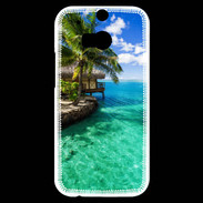 Coque HTC One M8s Bungalow sur pilotis 15