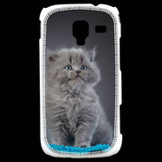 Coque Samsung Galaxy Ace 2 Chaton sur tapis bleu