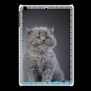 Coque iPadMini Chaton sur tapis bleu