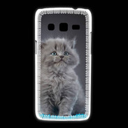 Coque Samsung Galaxy Express2 Chaton sur tapis bleu