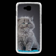 Coque LG L90 Chaton sur tapis bleu