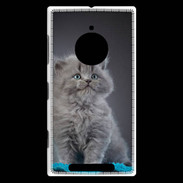 Coque Nokia Lumia 830 Chaton sur tapis bleu