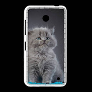 Coque Nokia Lumia 635 Chaton sur tapis bleu