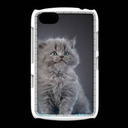 Coque BlackBerry 9720 Chaton sur tapis bleu