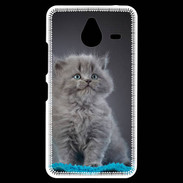 Coque Personnalisée Nokia Lumia 640XL LTE Chaton sur tapis bleu