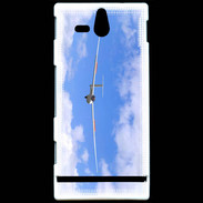Coque Sony Xperia U Planeur en phase d'attérissage