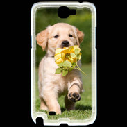 Coque Samsung Galaxy Note 2 Chiot Golden red river