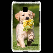 Coque LG Optimus L3 II Chiot Golden red river