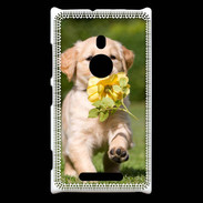 Coque Nokia Lumia 925 Chiot Golden red river