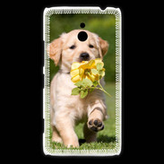 Coque Nokia Lumia 1320 Chiot Golden red river