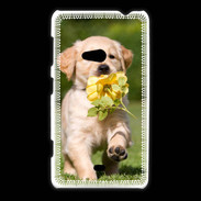 Coque Nokia Lumia 625 Chiot Golden red river