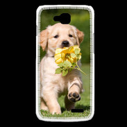 Coque LG L90 Chiot Golden red river