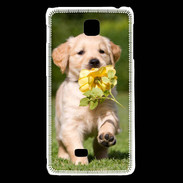 Coque LG F5 Chiot Golden red river