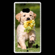 Coque Nokia Lumia 930 Chiot Golden red river