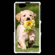 Coque Sony Xperia Z1 Compact Chiot Golden red river