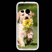 Coque HTC One Mini 2 Chiot Golden red river