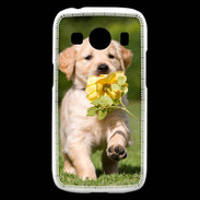 Coque Samsung Galaxy Ace4 Chiot Golden red river