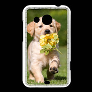Coque HTC Desire 200 Chiot Golden red river