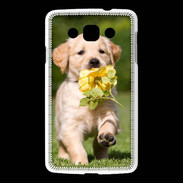 Coque LG L60 Chiot Golden red river