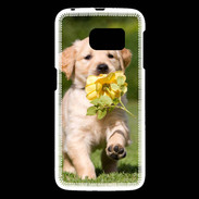 Coque Samsung Galaxy S6 Chiot Golden red river