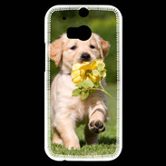Coque HTC One M8s Chiot Golden red river