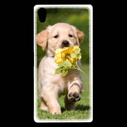 Coque Sony Xperia Z5 Premium Chiot Golden red river