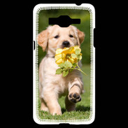 Coque Samsung Grand Prime 4G Chiot Golden red river