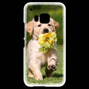 Coque HTC One M9 Chiot Golden red river