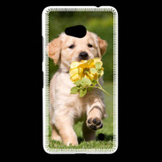 Coque Nokia Lumia 640 LTE Chiot Golden red river