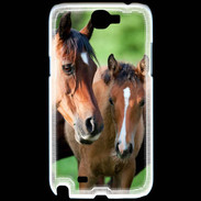 Coque Samsung Galaxy Note 2 Jument et son poulain