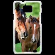 Coque Samsung Galaxy S2 Jument et son poulain