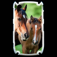 Coque Blackberry 8520 Jument et son poulain