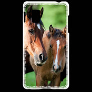 Coque LG Optimus G Jument et son poulain