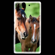 Coque Sony Xperia Z Jument et son poulain