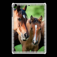 Coque iPadMini Jument et son poulain