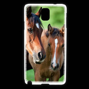 Coque Samsung Galaxy Note 3 Jument et son poulain