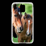 Coque Samsung Galaxy S5 Jument et son poulain