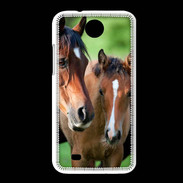 Coque HTC Desire 300 Jument et son poulain