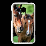 Coque HTC Desire 200 Jument et son poulain