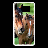 Coque Samsung Galaxy S6 edge Jument et son poulain