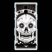 Coque Sony Xperia P Tête de mort 1