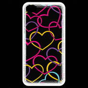 Coque iPhone 4 / iPhone 4S Amour de cœur coloré